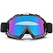 SPOSUNE Motorcycle Goggles, ATV Dirt Bike Off Road Racing MX Riding Goggle Anti-Scratch Dustproof Bendable UV400 Eyewear with Padded Soft Thick Foam,Adjustable Strap for Adults' Cycling Motocross