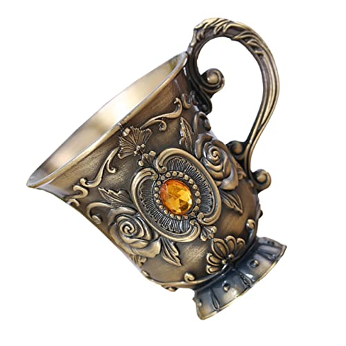 TOPBATHY 3 Piezas vaso de antiguo copa cáliz copas de vino copa de vino en taza de bebida taza de la vendimia copa de vino de metal cáliz de vino tinto Aleación de zinc