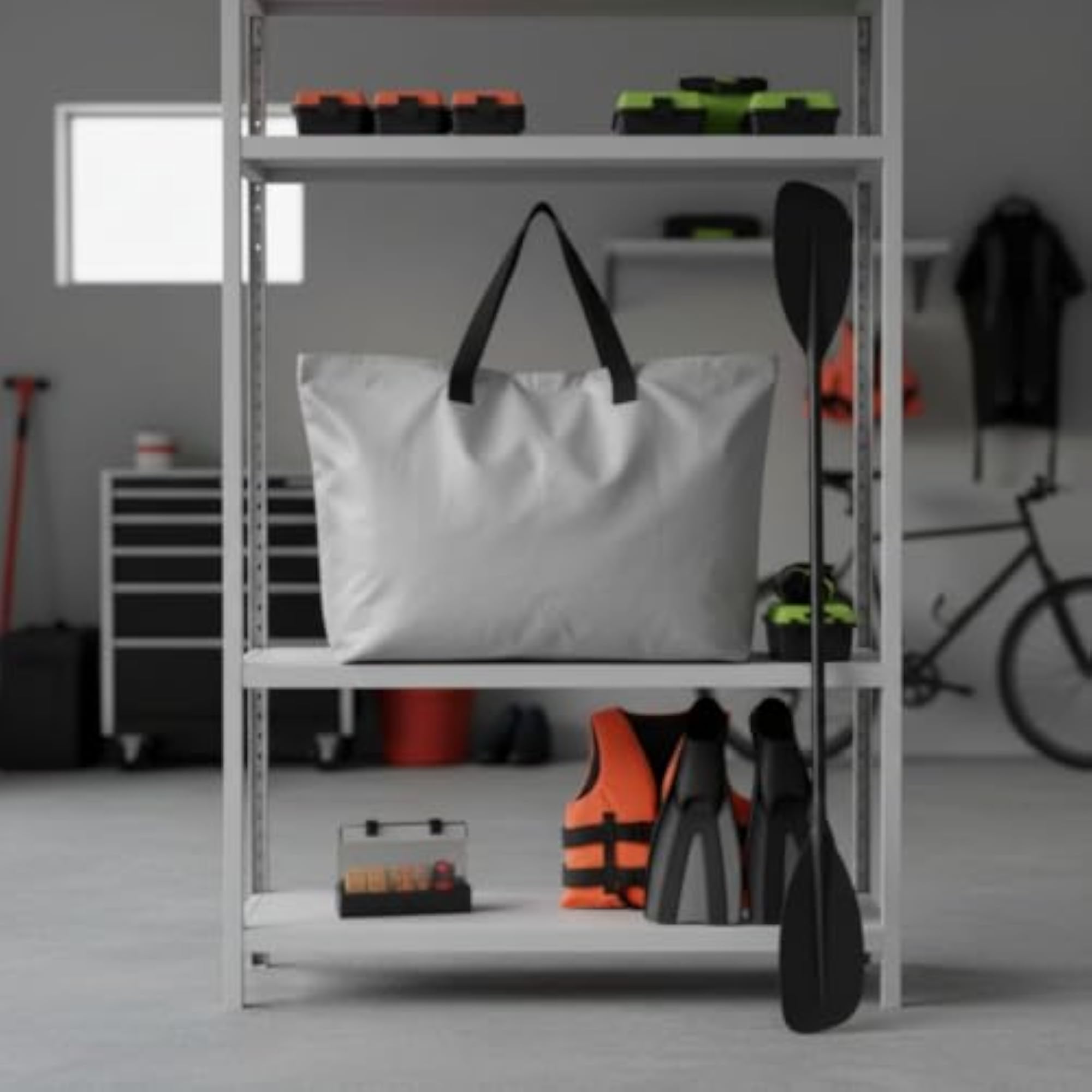 Soft-Sided Collapsible Utility Tote Foldable Gear Tote
