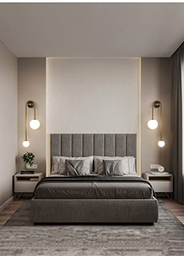 Aplique de pared moderno con bola de cristal para iluminar el salón 5