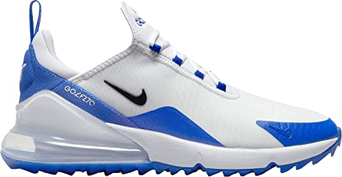 Nike Air Max 270 G CK6483-106 White-Black-Racer Blue Men's Golf Shoes 10.5 US