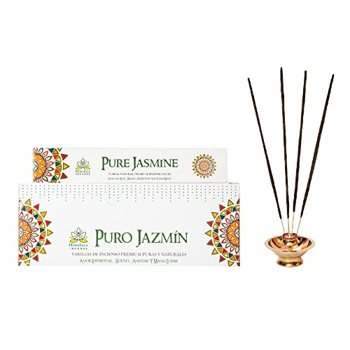 Image of Himalaya Premium Incense Sticks for Everyday Use | Aroma Fragrance Sticks|Pooja Room Items for Home & Prayers | Freshness Positive Energy (Jasmine) (Pack of 12, Each of 15 GM)