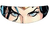 SkullSkins Wonder Woman Perforated Motorcycle Helmet Shield Sticker