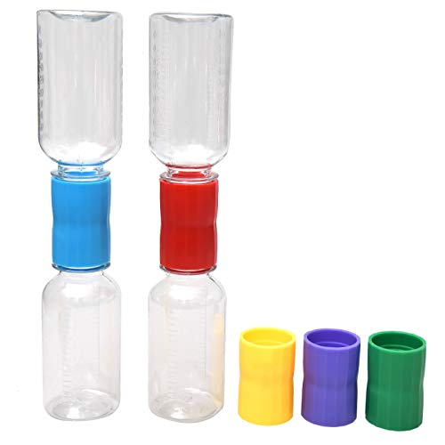 Timoo Tornado Tube Bottle Connector Cyclone Tube for Scientific Experiment, 4 pcs Small Tornado