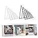 Veemoon 2pcs Multi- Bookend Stylish Tabletop Storage Rack for Office Home Versatile File Organizer for Magazines Books Stable Design