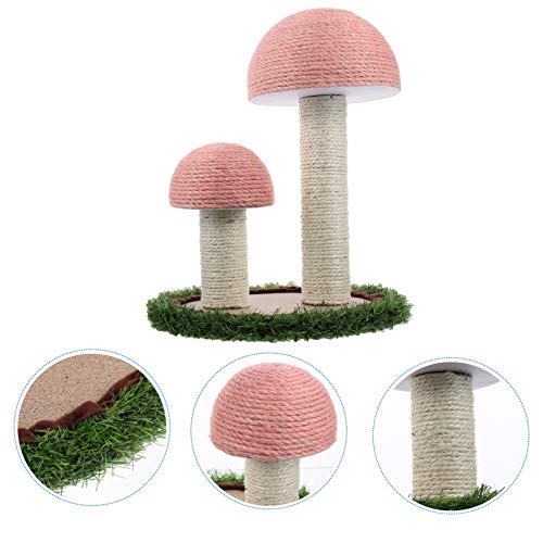 Balacoo – Moldura para escalada de gatos resistente ao desgaste, placa de raspagem de cogumelo de si