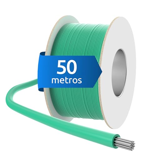 ECENCE Cable delimitador para Robot cortacésped - 50m - Ø3,4mm, Sección del Conductor 1,17mm² - universalmente Compatible con Gardena, Bosch, Husqvarna, Worx y más