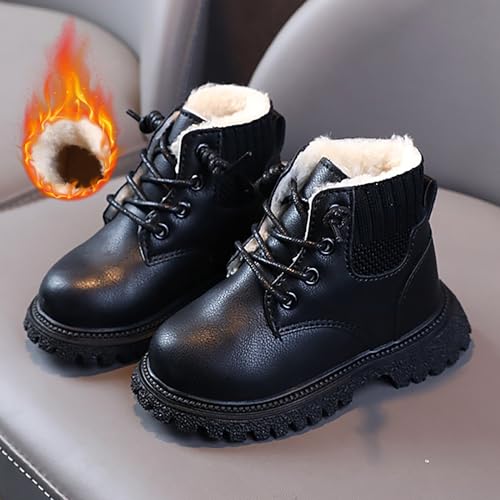Toddler Boots Boys Girls Winter Boots Waterproof Kids Snow Booties Faux Fur Warm Walking Shoes for Indoor Outdoor3