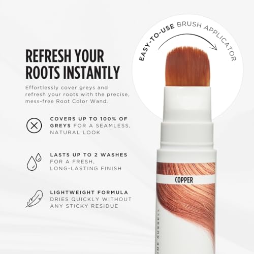 Jerome Russell Root Color Wand in Copper| Instant Up To 100% Grey Coverage | Non-Sticky Formula | Long-Lasting Results - Image 3