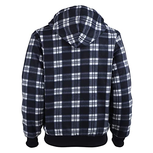 Image of Gary Com Heavyweight Sherpa Hoodies for Men, Thick Fleece Lined Full Zip Up Winter Warm Sweatshirts Work Jackets