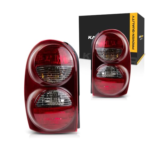 CarLights360 For 2005-2007 Jeep Liberty Tail Light Driver & Passenger Side DOT Certified CH2800158, CH2801158 - Replaces 55157061AE, 55157060AE