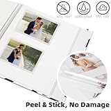 Vienrose Photo Album Self Adhesive Linen Cover Picture Album Scrapbook 20 Sheets 40 Pages 6 x 4 Photos Photobook Rectangle Geometric Pattern - Image 4