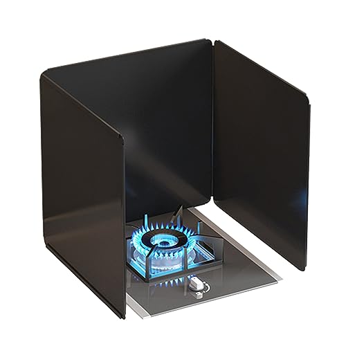 Protection anti-graisses efficace avec ce pare-éclaboussures noir 3 côtés - 2