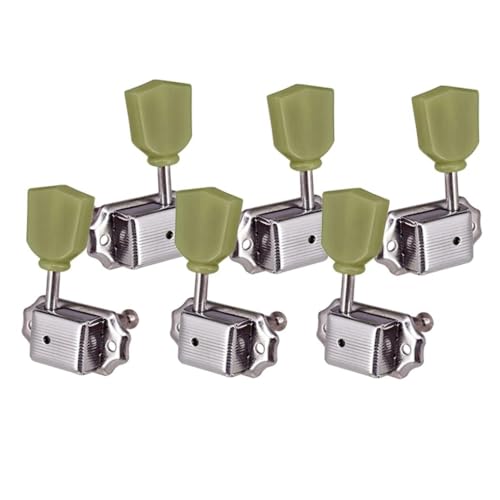 Chevilles de réglage 3R3L argentées pour guitare électrique Paul, ensemble mécanique él, 6 pièces-style1 - Les Beatles, Paul McCartney, John Lennon, RIngo Starr, George Harrison Chevilles de réglage 3R3L argentées pour guitare électrique Paul, ensemble mécanique él, 6 pièces-style1
