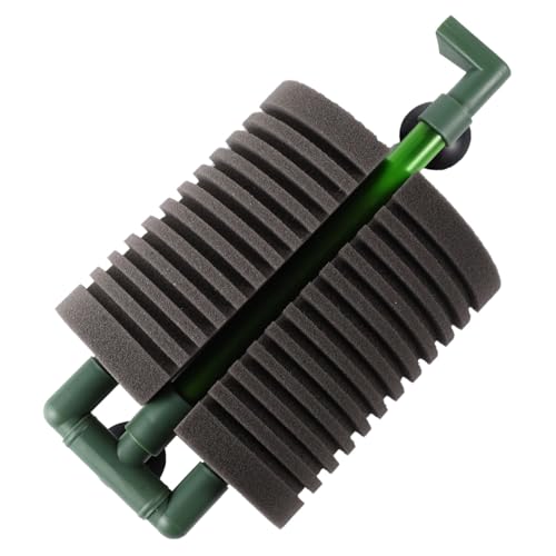 YARNOW 水槽フィルター ペット 水族館 タ 池の濾材 植物 sucker フィッシュフィルタースポンジ スポンジ水フィルター 交換可能なメディア水フィルター プラスチック Black