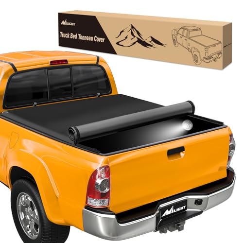 Image of Nilight Soft Roll Up Tonneau Cover for Toyota Tacoma 2005-2015 5ft Bed