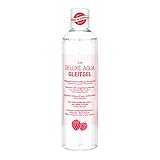 Gel lubricante Deluxe para sexo pasional con un aroma y sabor cautivadores a fresa. Composición acuosa con deslizamiento de larga duración