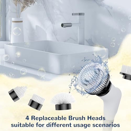 Image of Electric Spin Scrubber Accessories, 4 Brush Heads, Suitable for Dovety Cleaning Brush