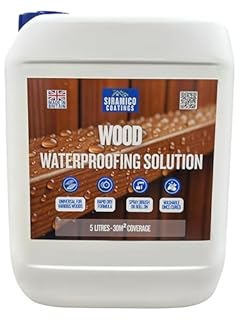 Wood Waterproofing Solution I 5 litres I Clear Invisable Finish for Wood Preserving of Fences, Decking, Sheds and Furniture