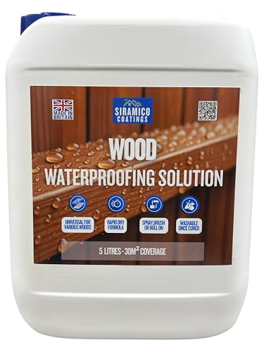Wood Waterproofing Solution I 5 litres I Clear Invisable Finish for Wood Preserving of Fences, Decking, Sheds and Furniture 1 Wood Waterproofing Solution I 5 litres I Clear Invisable Finish for Wood Preserving of Fences, Decking, Sheds and Furniture