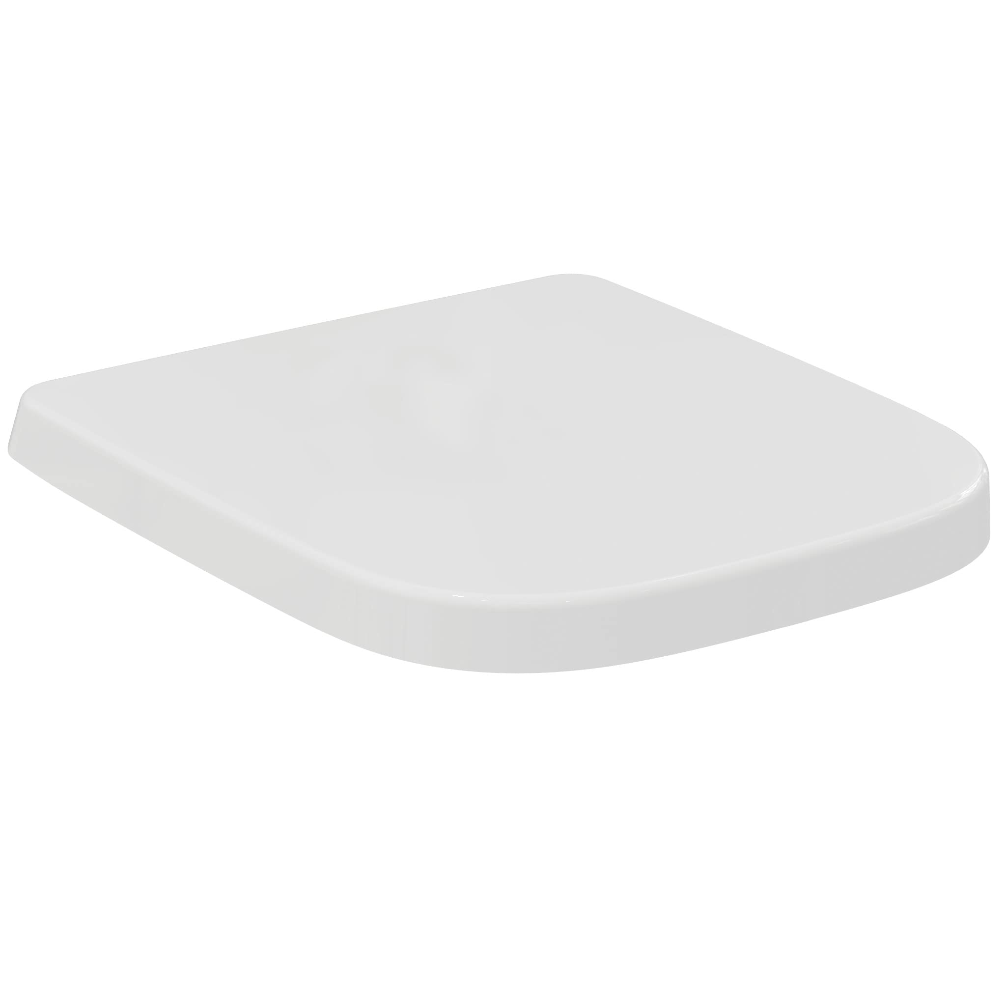 Ideal Standard i.Life S Toilet seat and Cover, Angular Shape, Soft-Close seat with Quick-Release Function for Easy Cleaning, Scratch-Resistant duroplast – White (360x410x45 mm)