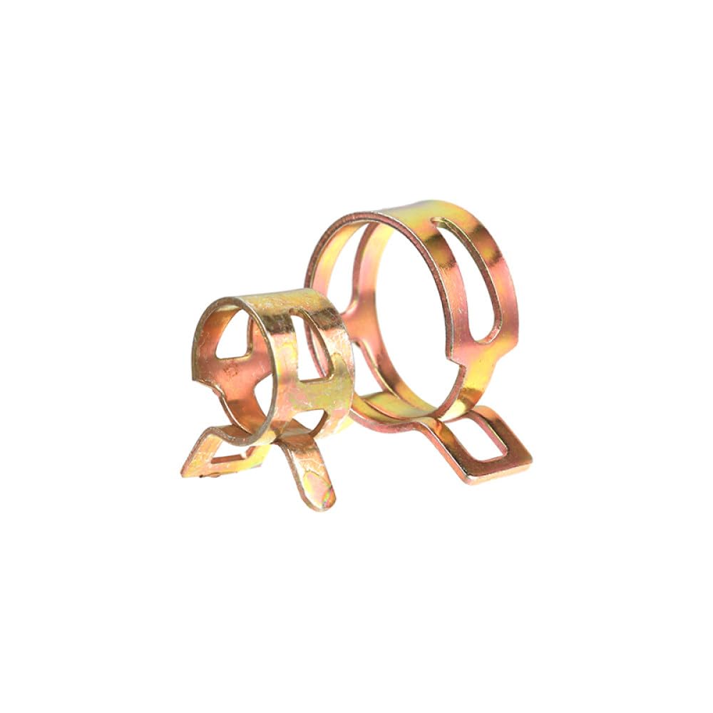 100/115/155/165 pz Clip a Molla per Tubo Del Carburante Clip per Tubo Dell'acqua Morsetti per Tubi Morsetti di Fissaggio Accessori Auto Zincati 6-22mm, 100 PZ