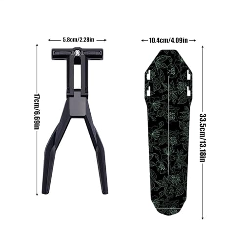 Guardabarros trasero para bicicleta que evita manchas de barro con su protector ajustable 5