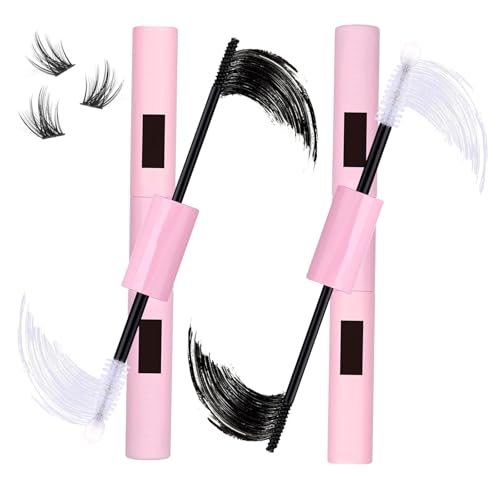 2 PCS Bond and Seal Lash Glue, Cluster Eyelash Glue with Waterproof Lashe Cluster Glue 72h Hold, for Eyelash Extensions Beginners Self Use at Home