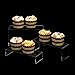 ihomecooker 6 Pc Clear Acrylic Display Risers Showcase for Shoe Risers Retail Stand Cupcake Stand Dessert Stand