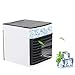 Przenośny Klimatyzator Cooler powietrza, przenośny klimatyzator mobilny, 3 w 1 chłodnicy wyparne, nawilżacz, oczyszczacz z USB, 3 prędkości wentylator na pulpicie do biura, domu, akademika, podróży