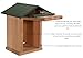 JCS Wildlife Screech Owl Nesting Box, Owl House, Cedar, with Poly Lumber Roof, Premium Build with Weather Proof Roof and Made in USA. Also for Saw-whet, Boreal, Elf owl, Kestrel & Others. Easy to