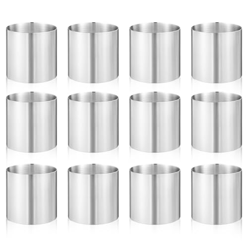 8-Piece Stainless Steel Round Cake & Mousse Rings