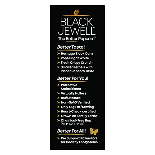 Black Jewell Gourmet Microwave Popcorn, Healthy Popcorn Snack, No Salt No Oil, 8.7 Ounces (Pack Of 1) #TOP1