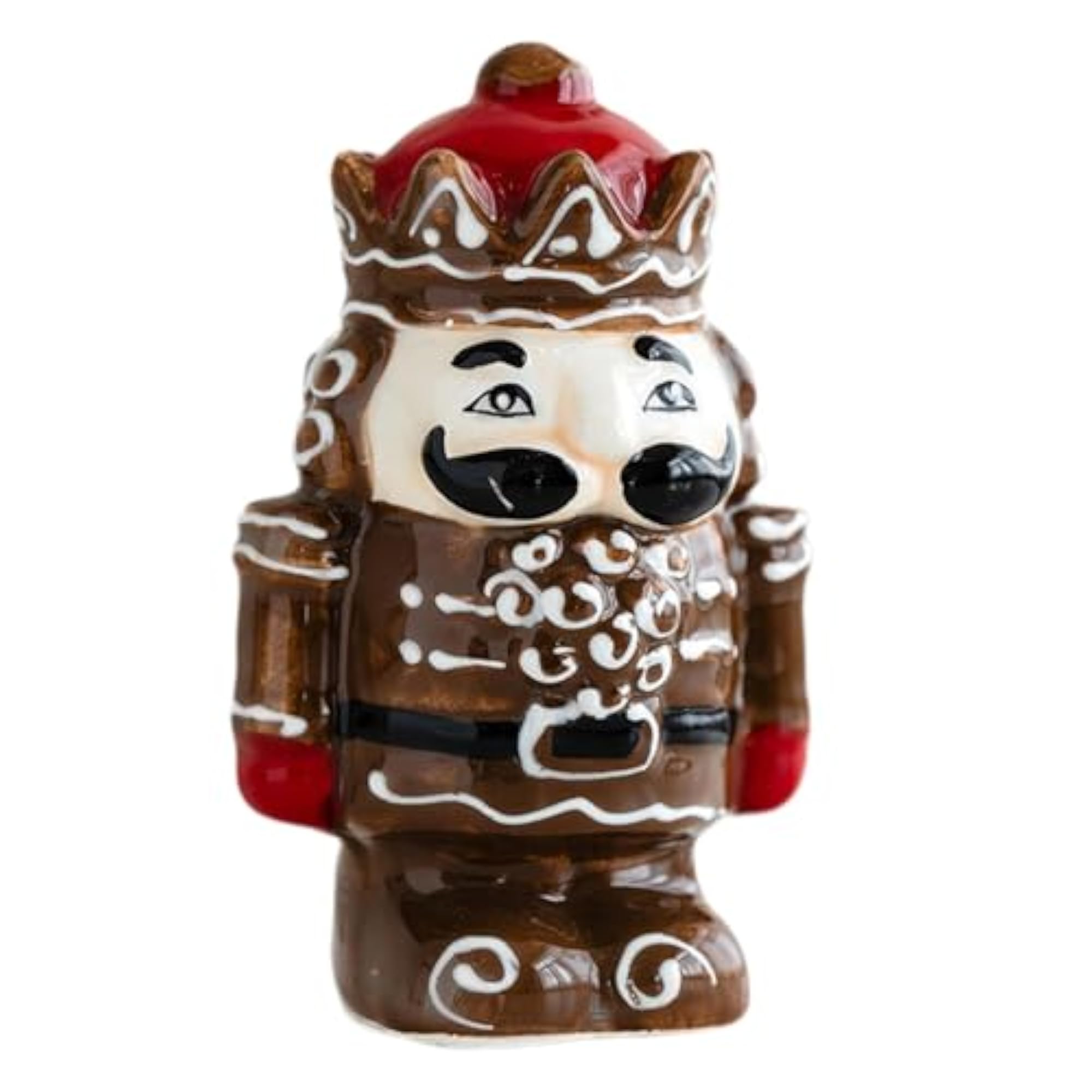 Nutcracker Statue Ceramic Festive Home Decor Creative Salt and Pepper Shaker