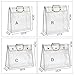 Transparent Dust Bag Clear Purse Organizer Dustproof Handbag Wardrobe Hook Holder (5.9’’15.4’’13’’)