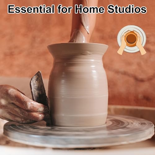 PATIKIL Turntable Sculpting Wheel, 12 Inch Dia Pottery Clay Rotation Turn Table Double Sided for Cake Decorating Paint Spraying Painting Crafting Projects by PATIKIL - Image 4