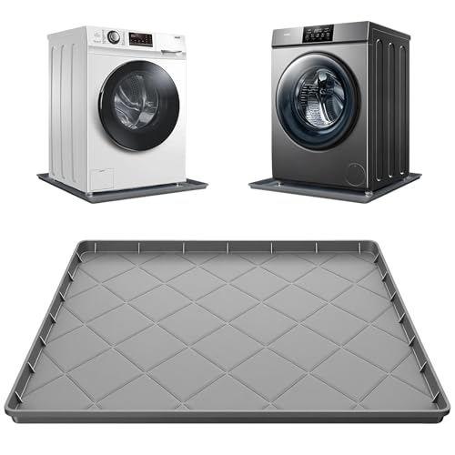 Washing Machine Drain Pan Silicone Mat Large 32X 30with 1 Raised Edges