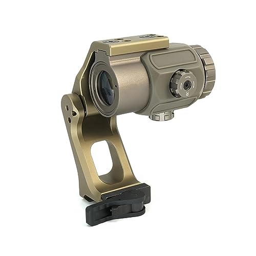 Tactical 3X Magnifier with FTC QD Mount Combo，2.91" Optical Centerline Height，Quick Release & Flip-to-Center (FTC) Mechanism，CNC Aluminum (G43 with 2.91" Mount DE)