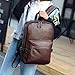 JINGTIANCD Mens Leather 16.1 inch Laptop Bag Travel Casual Computer Backpack College Business Work Shoulder Bags Waterproof