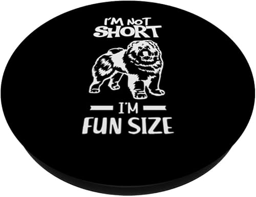 Miniatura 2 de funny Chow Chow dog Im not short im fun size PopSockets Standard PopGrip