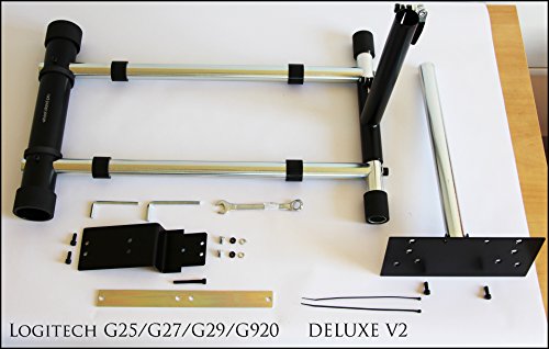 wheel stand pro g racing wheel stand compatible with logitech g29 g923 g920 g27 amp g25 wheels deluxe original v2 wheel and pedals not included