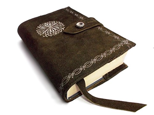 Veste de livre en cuir - couverture en cuir véritable médiévale