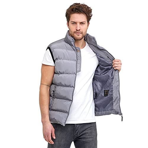 Chaleco gris elegante ideal para tus reuniones de oficina y tardes de ocio