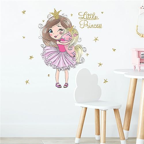 Vinilo Decorativo Adhesivo Niña y Unicornio sacinora miniatura 3