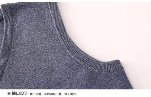 Men Wool Knitted Thicken Vest Winter Sleeveless Sweaters V-Neck Warm Waistcoat4