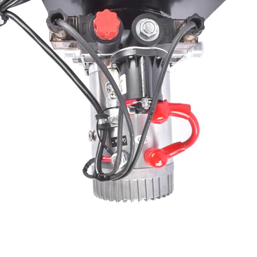 Image of 15 Quart 12V DC Hydraulic Power Unit, 3200 PSI Double Acting Hydraulic Pump with Metal Reservoir for Dump Trailers, Car Lifts, Truck Hoists, RV Leveling & Heavy Duty Applications Mixizap