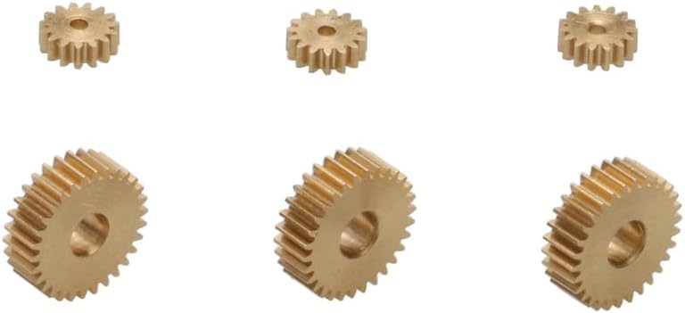 10PCS Modulus 0.2 Brass Spur Gear 10T 12T 15T 20T 30T 40T Micro Mini Motor Shaft Pinion Hole Dia 0.8mm/1mm/2mm for DIY Model (Color : 10T 1mm 2mm)