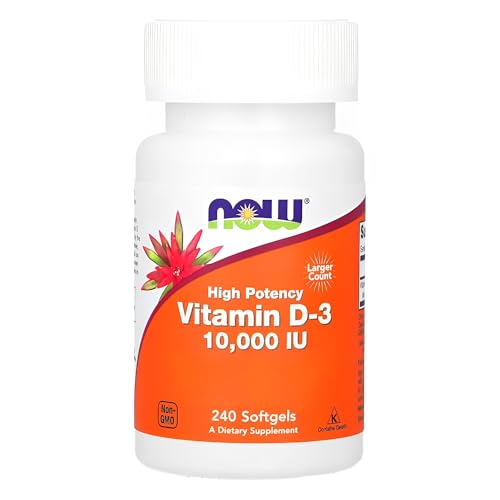 NOW Foods Vitamina D-3 240 Softgels Importado