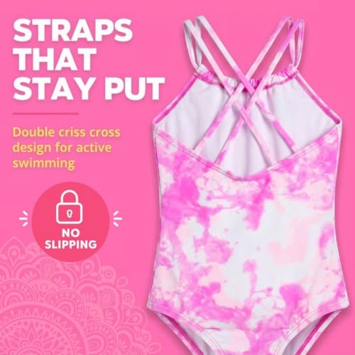 Image of Kanu Surf Girls Jasmine Beach Sport Halter One Piece Swimsuit