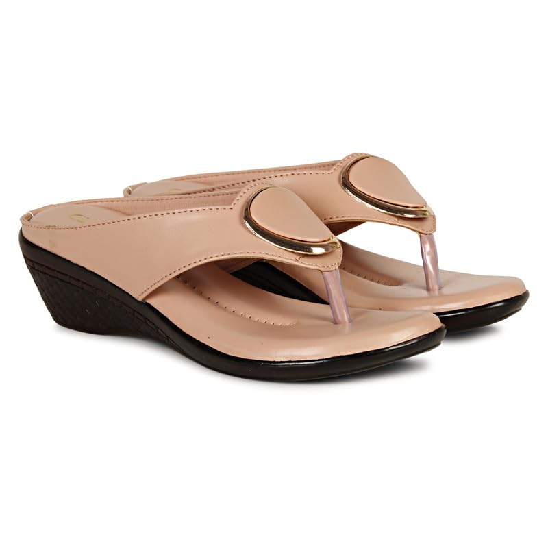 GLANCE FEET Women Slippers Sandals Latest Collection Daily Use Slipper Or Special Occasion Flat Sandal | Flat Ankle Strap Sandals For Women and Ladies (B0CBSGWLRR) Amazon Price History, Amazon Price Tracker